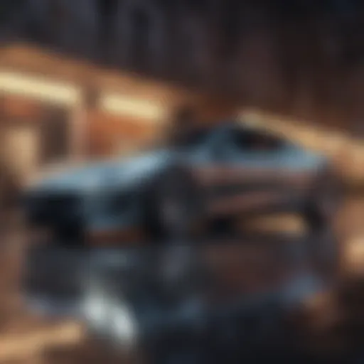 A sleek car ready for online sale