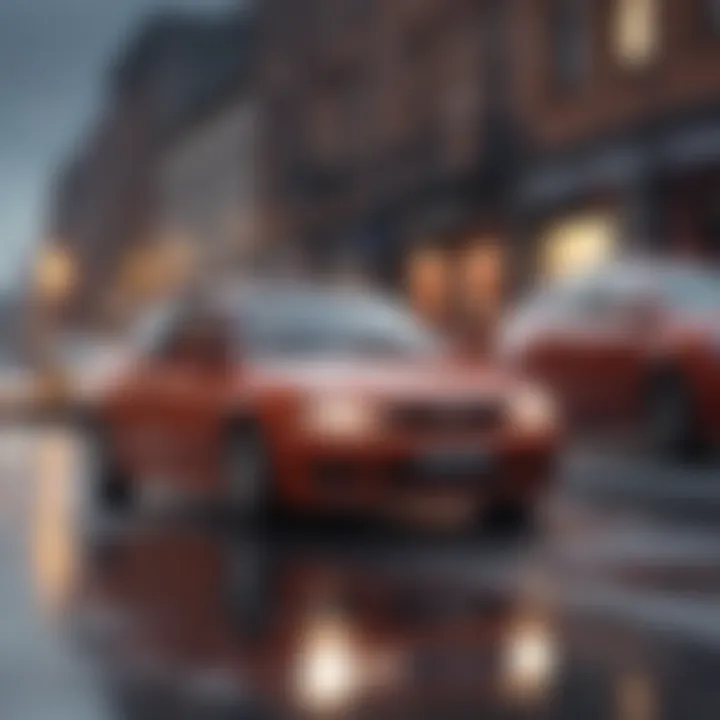 Graphic illustrating strategies to save on car insurance premiums