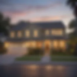 A picturesque view of a Tampa neighborhood showcasing various home styles