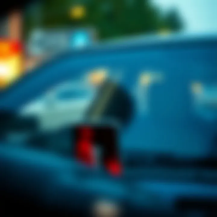 Illustration of on-demand car insurance features