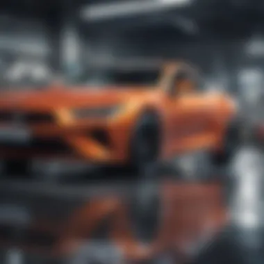 A futuristic setting showing emerging technologies used in advertising production for auto insurance