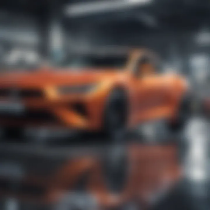 A futuristic setting showing emerging technologies used in advertising production for auto insurance