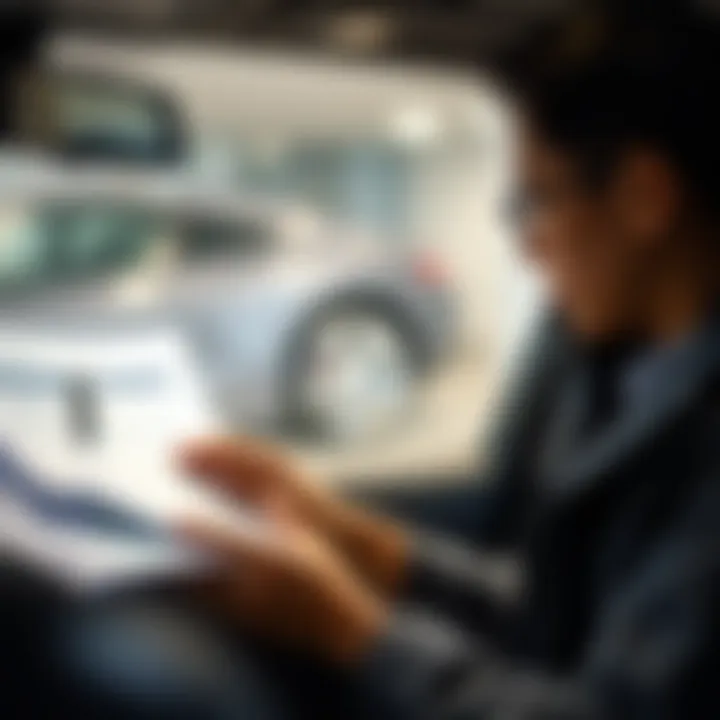 Understanding the Financial Aspects of Leasing A person analyzing financial documents related to car leasing