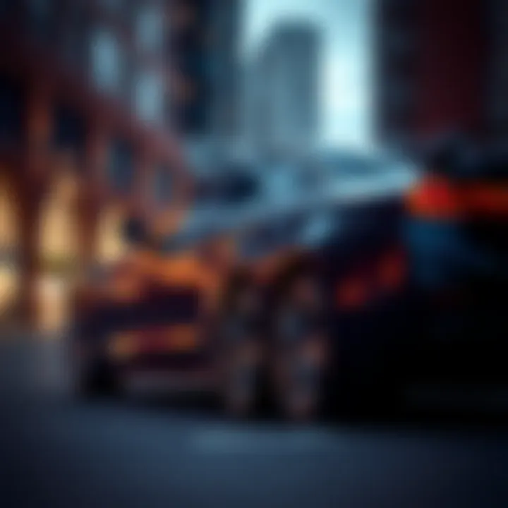 The Urban Appeal of Car Leasing A sleek car parked in an urban environment showcasing its leasing potential