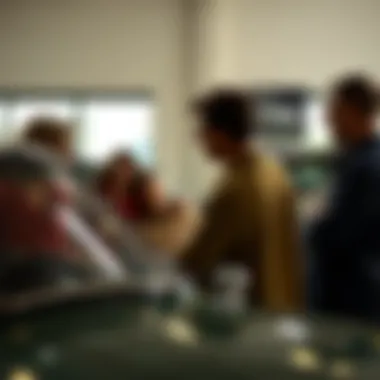 A group of friends discussing memories of a car