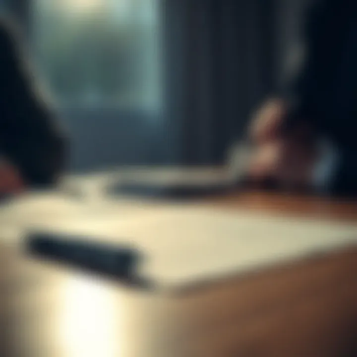 Mastering the Art of Negotiation A negotiation table with a contract and pen
