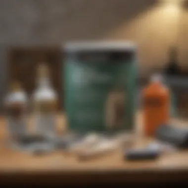 An effective mold remediation kit displayed with tools
