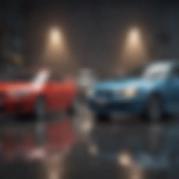 Visual representation of different types of auto insurance coverage