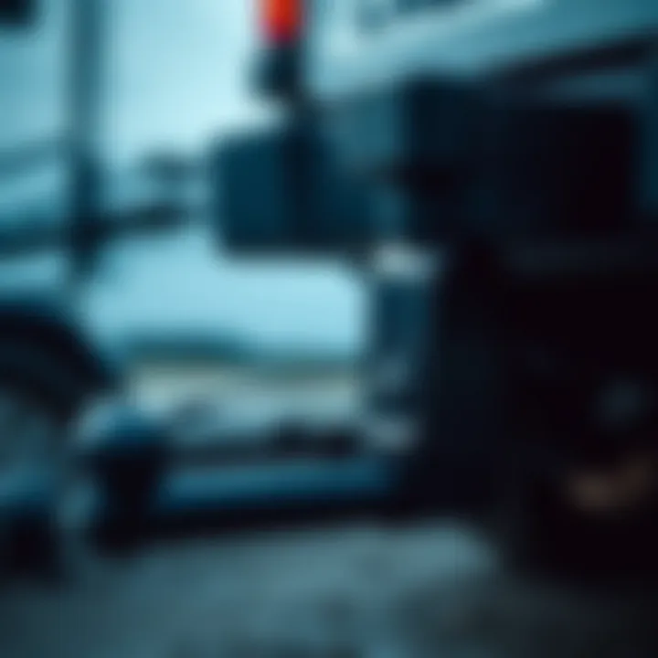 Tow Hitch Attachment A close-up view of a tow hitch attachment on a vehicle