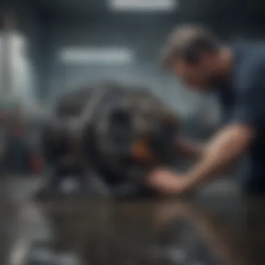 Applying Engine Repair Techniques Engine repair techniques being applied