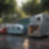 A variety of trailers showcasing different types and uses