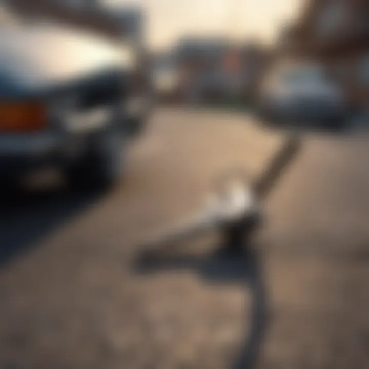 A checklist of steps to follow after losing a car key.