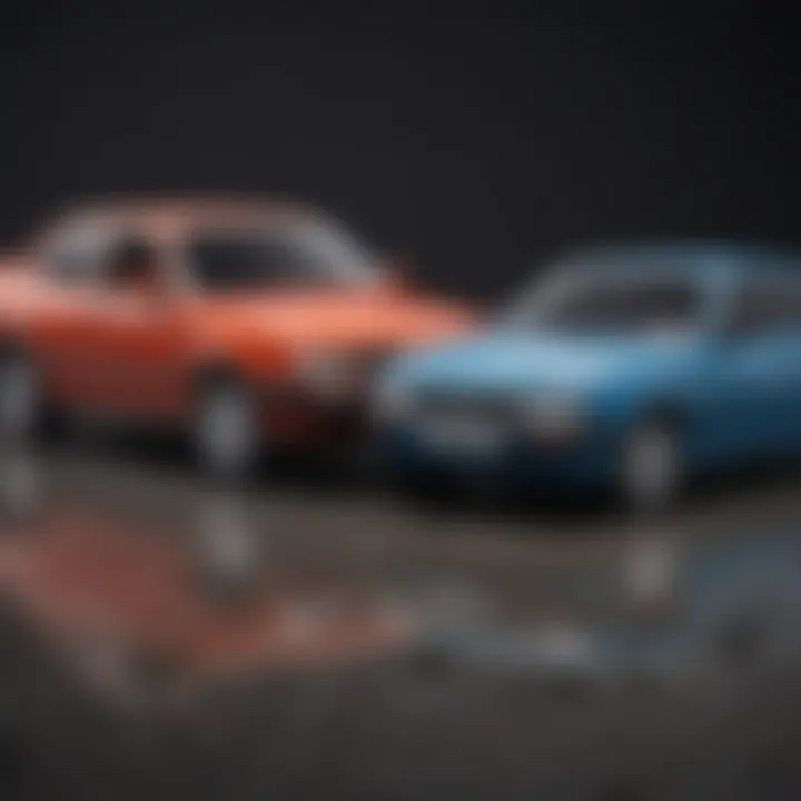 Chart showing types of policies available for salvage title vehicles