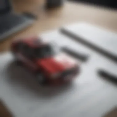 Essential Financial Documentation for Car Loans An illustration of financial documents and a calculator on a desk