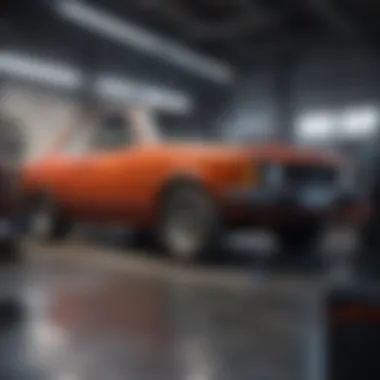 Equipped Repair Shop for Vehicle Maintenance Repair shop with tools and equipment