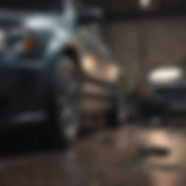 Tips for saving money on car repairs displayed visually