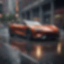Electronic car title illustration