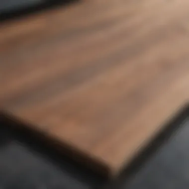 Close-up of various decking materials suitable for floating decks