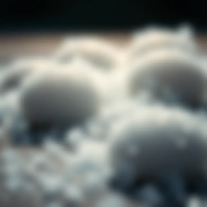 Close-up of Hailstones Close-up of hailstones on a surface