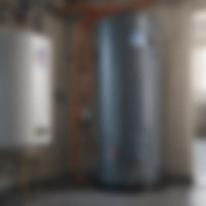 A diagram explaining the relationship between home insurance and water heater maintenance
