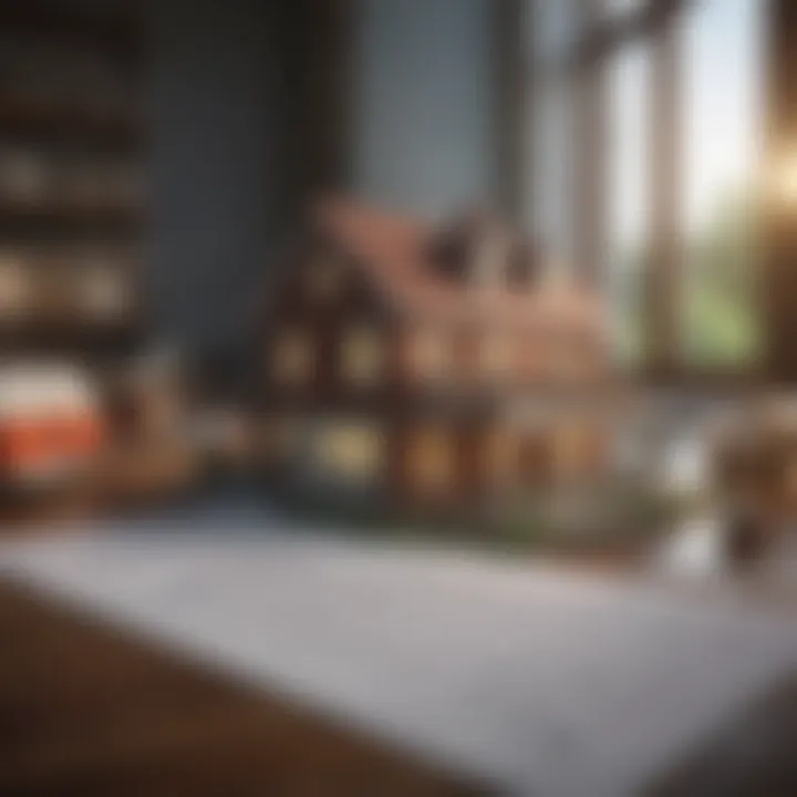 An illustration highlighting the connection between home insurance and mortgage agreements