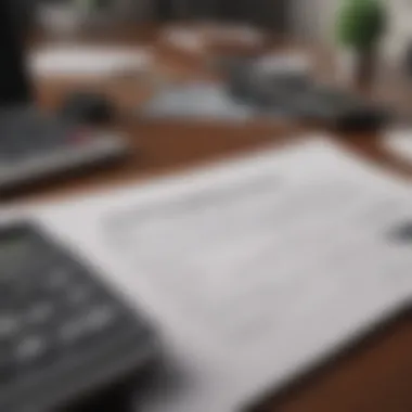 Calculating Home Insurance Premiums A calculator and home appraisal documents on a desk