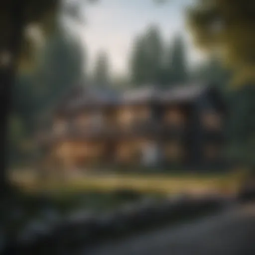 A cozy home surrounded by nature, symbolizing security and comfort