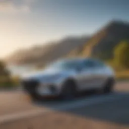 2020 Hyundai Elantra parked in a scenic location