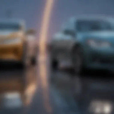 Insurance Cost Comparison: Electric vs Conventional Vehicles Infographic comparing insurance costs of electric and conventional vehicles