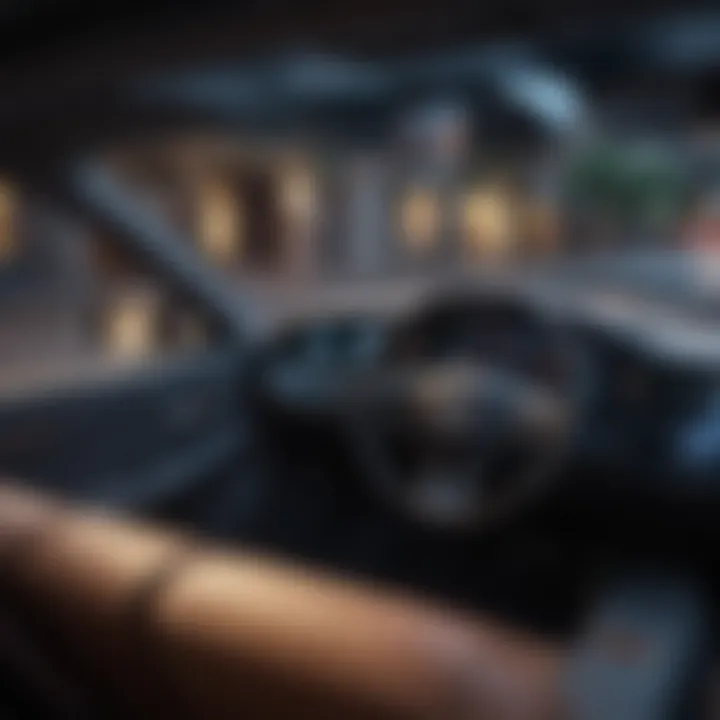 Electric vehicle dashboard showcasing insurance options