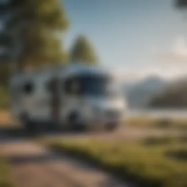 Life on the Road: Enjoying the Motorhome Experience A scenic view of a motorhome parked at a campsite, highlighting the lifestyle