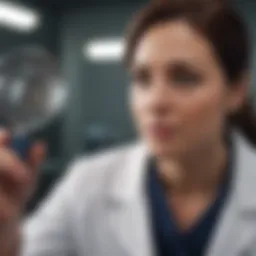 A professional conducting a life insurance medical exam