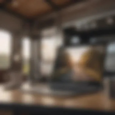 An RV owner reviewing coverage options on a laptop
