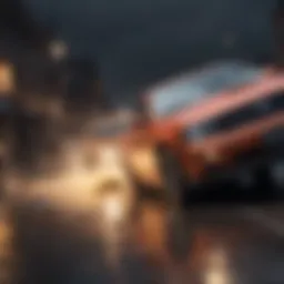 An abstract representation of no damage car accidents