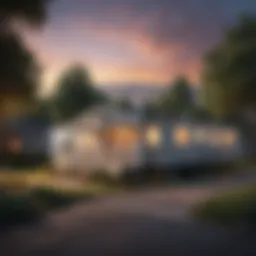 Overview of an older mobile home highlighting its features and vulnerabilities