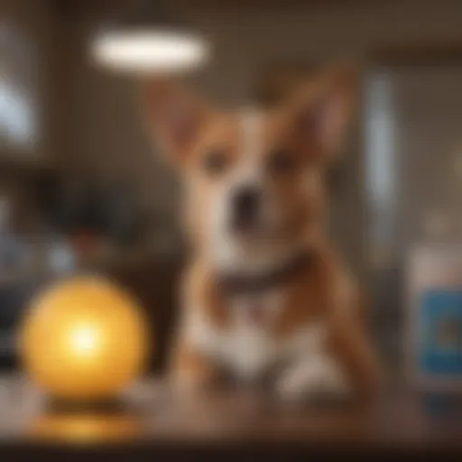 A thoughtful pet owner reviewing pet insurance options