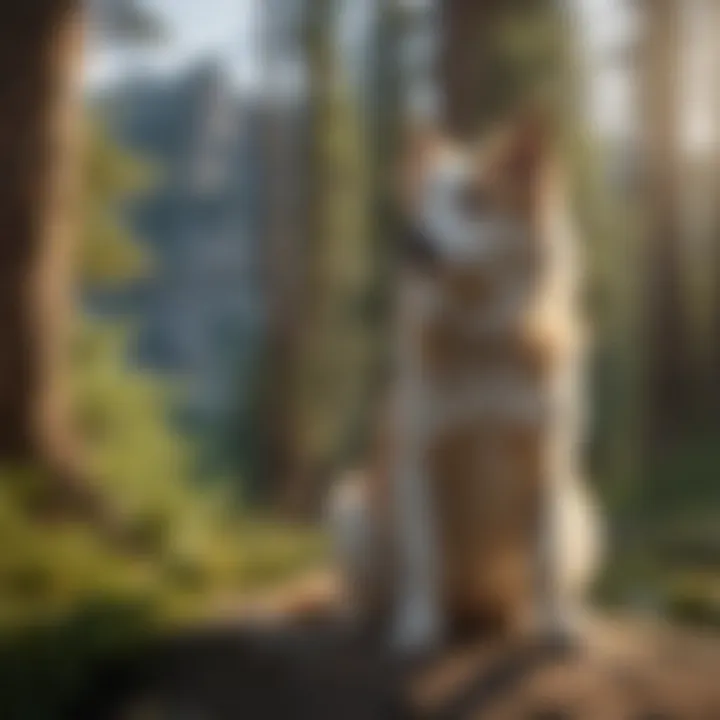 A scenic view of Washington state with pets