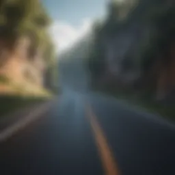 A scenic road inviting pleasure driving