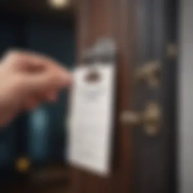 Consumer Analyzing Service Quotes A consumer reviewing locksmith service quotes.