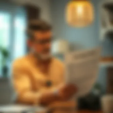 Understanding Your Insurance Policy A homeowner reviewing an insurance policy document