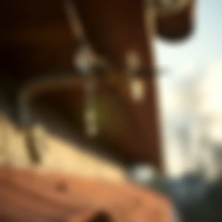 Identifying Roof Leaks A close-up view of a roof showing signs of leakage