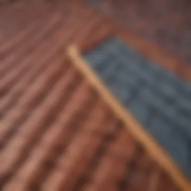 Diverse Roofing Materials Close-up of diverse roofing materials for shed replacement