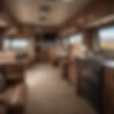 Interior view showcasing the luxury and space of a Winnebago