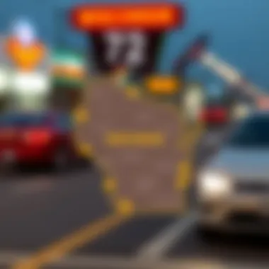 Wisconsin map highlighting SR22 insurance requirements