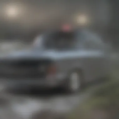 A salvaged car ready for donation