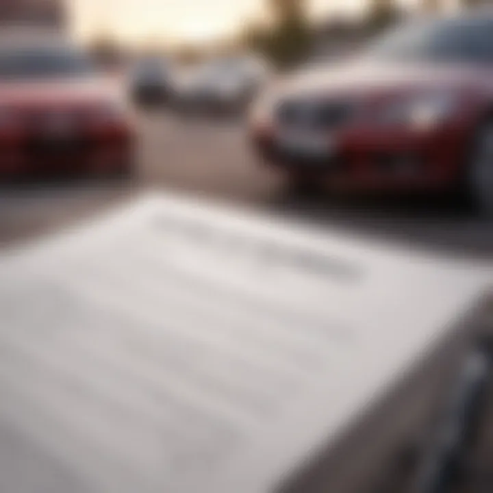 An illustration of a car rental agreement emphasizing the importance of eligibility and insurance.