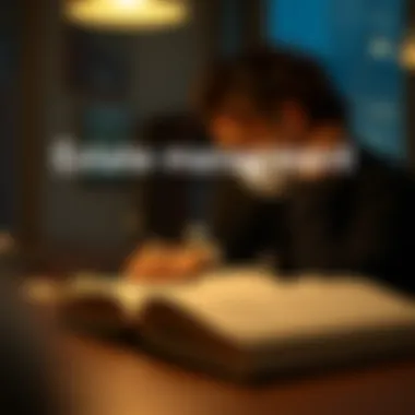 Graphic representation of estate management responsibilities