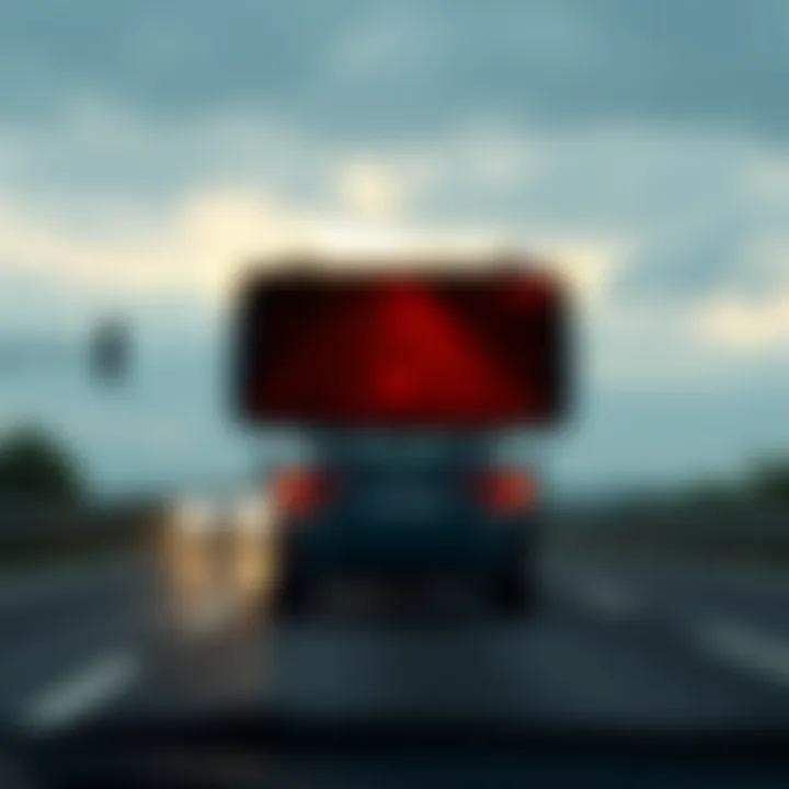 Symbol of Successful Driving A serene road scene symbolizing successful driving.