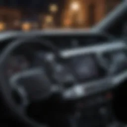 Modified vehicle dashboard with accessible controls