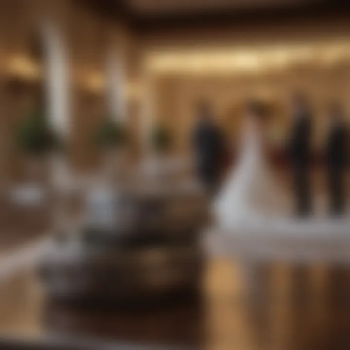 Document with legal requirements and wedding details laid out